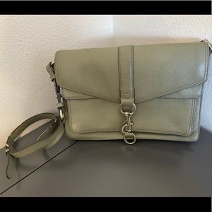 SOLD Rebecca Minkoff Green Crossbody Purse- leather
